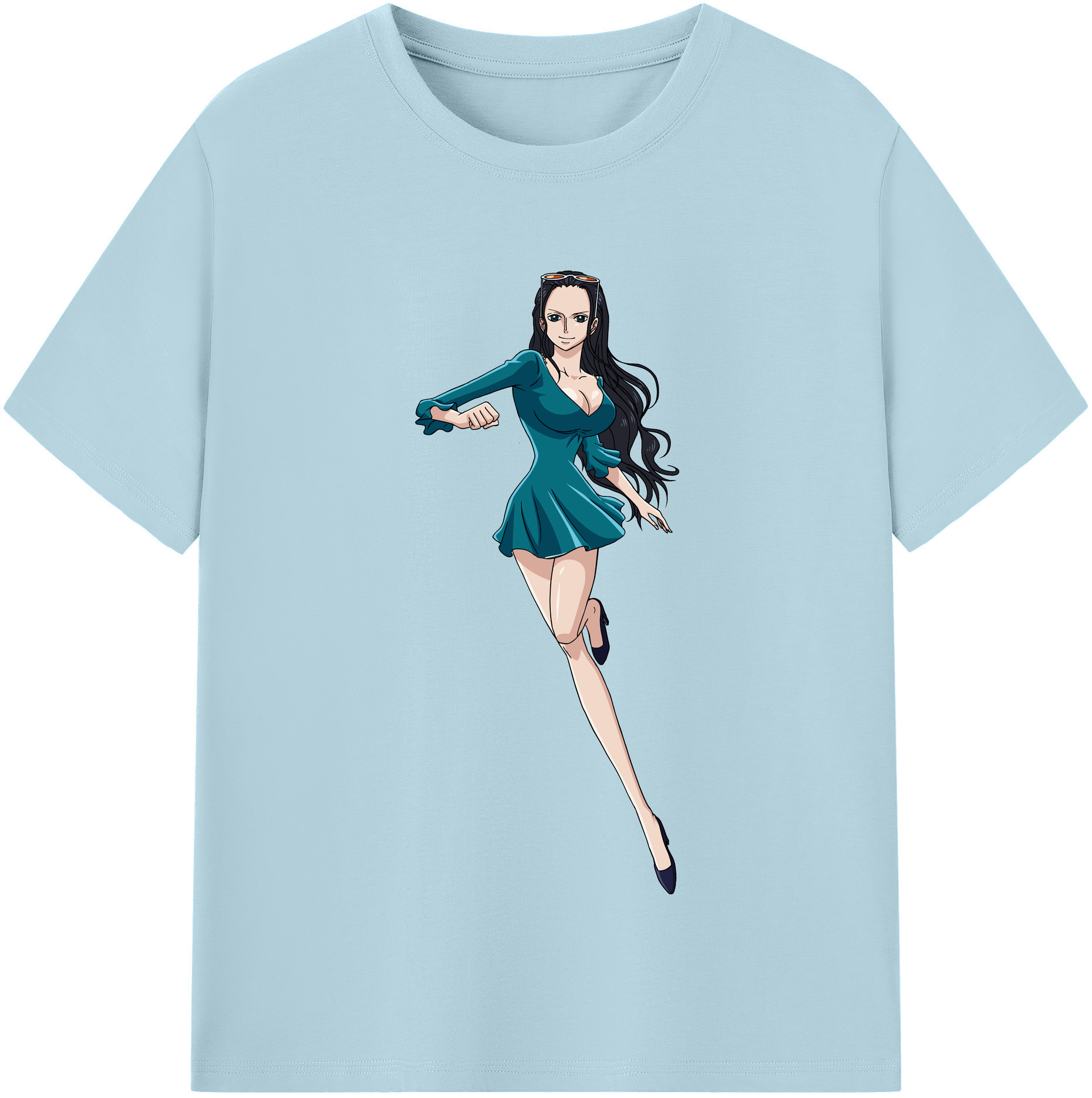 ワンピース ニコ・ロビン ONE PIECE Nico Robin 綿100％半袖Tシャツ（フロントプリント）